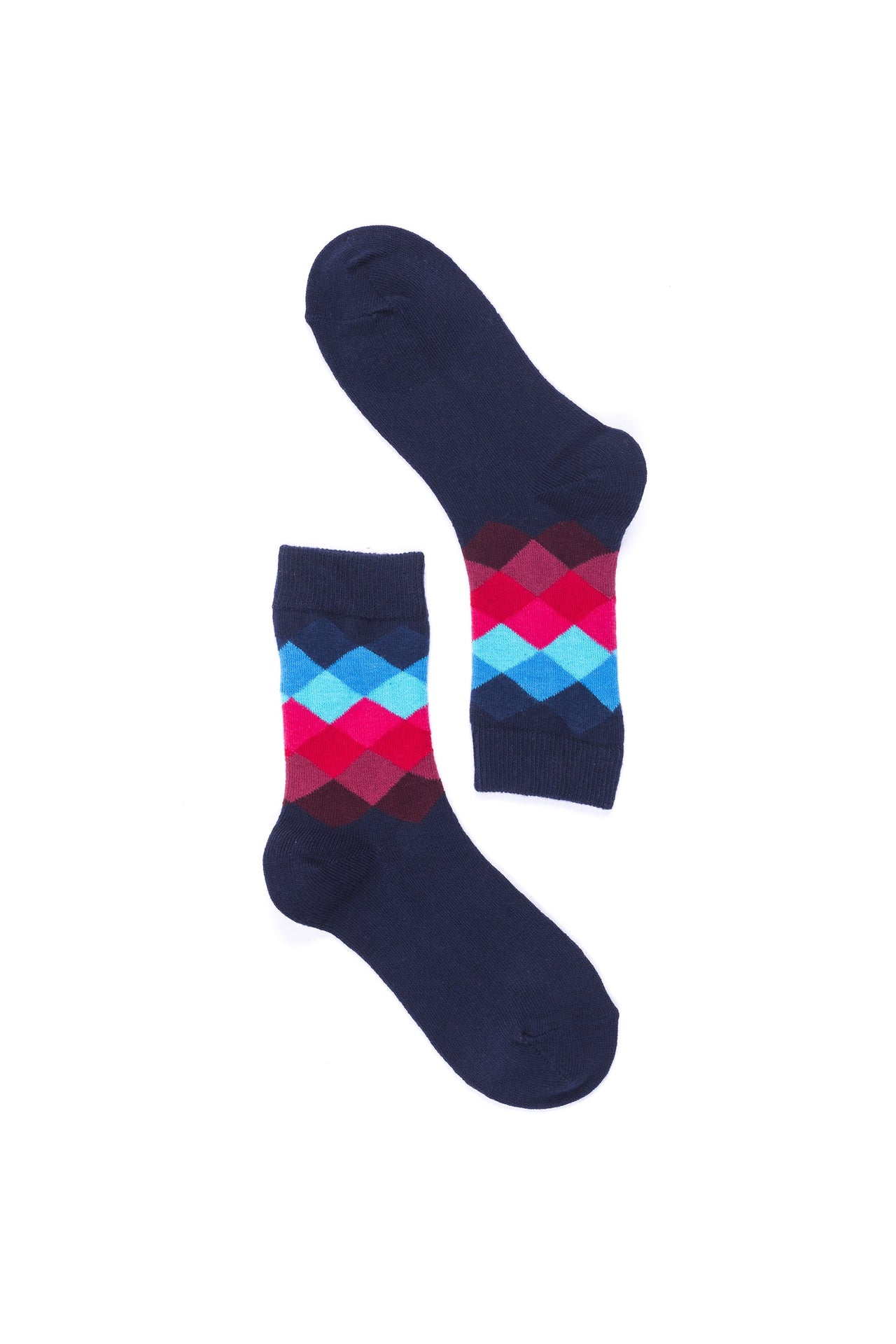 Women's Navy Paradise Diamond Socks - 1 COLOR -