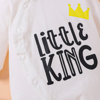 Thumbnail for LITTLE KING Hooded Bodysuit - T - 2 COLORS -