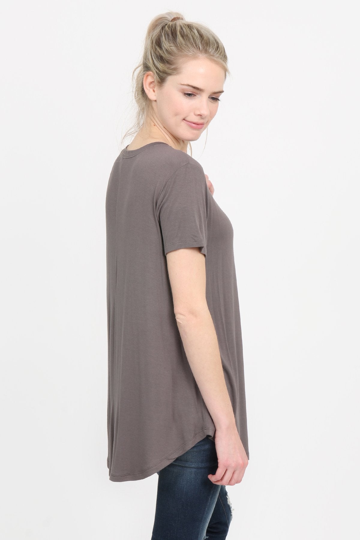 Riah Fashion - Premium Rayon Short Sleeve Top - 12 COLORS -