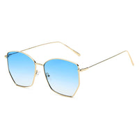 Thumbnail for Cardiff | S2073 - Women Oversize Geometric Metal Fashion Sunglasses - 5 COLORS -