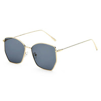 Thumbnail for Cardiff | S2073 - Women Oversize Geometric Metal Fashion Sunglasses - 5 COLORS -