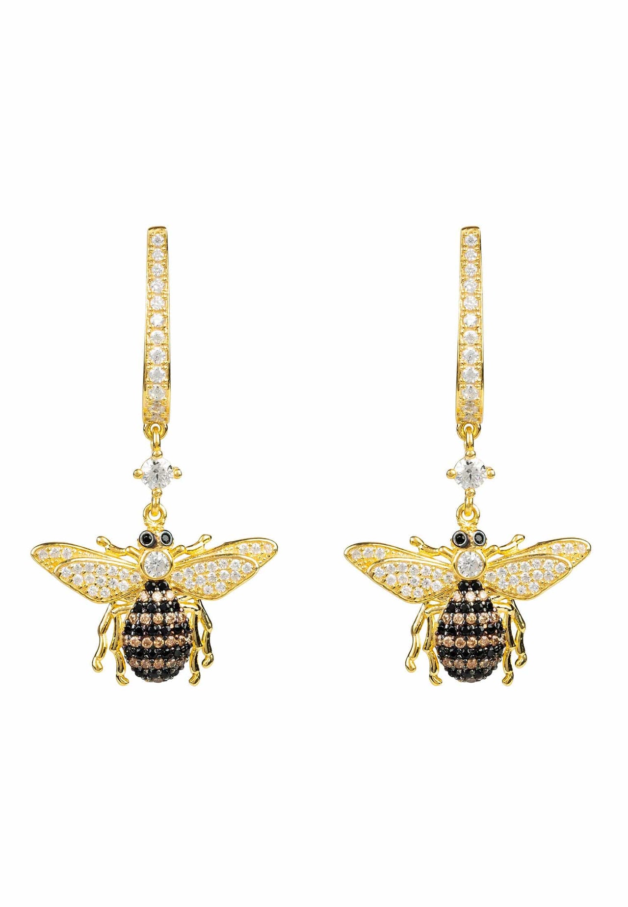 LATELITA - Honey Bee Drop Earrings Gold -