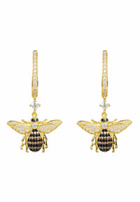 Thumbnail for LATELITA - Honey Bee Drop Earrings Gold -