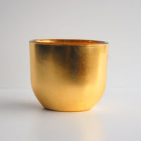 Thumbnail for GILT - Set/3 mouth blown Gold Oval Vases -