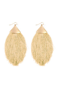 Thumbnail for Oversized Tassel Drop Earrings - 18 COLORS -