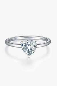 Thumbnail for 1 Carat Moissanite 925 Sterling Silver Solitaire Ring