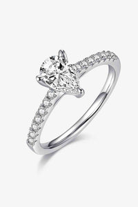 Thumbnail for 1 Carat Moissanite 925 Sterling Silver Side Stone Ring