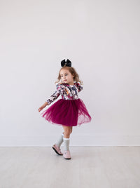 Thumbnail for Eclipse Kids - Long Sleeve Tulle Dress - Crows N Roses - SIZES 2T THRU 11/12 -