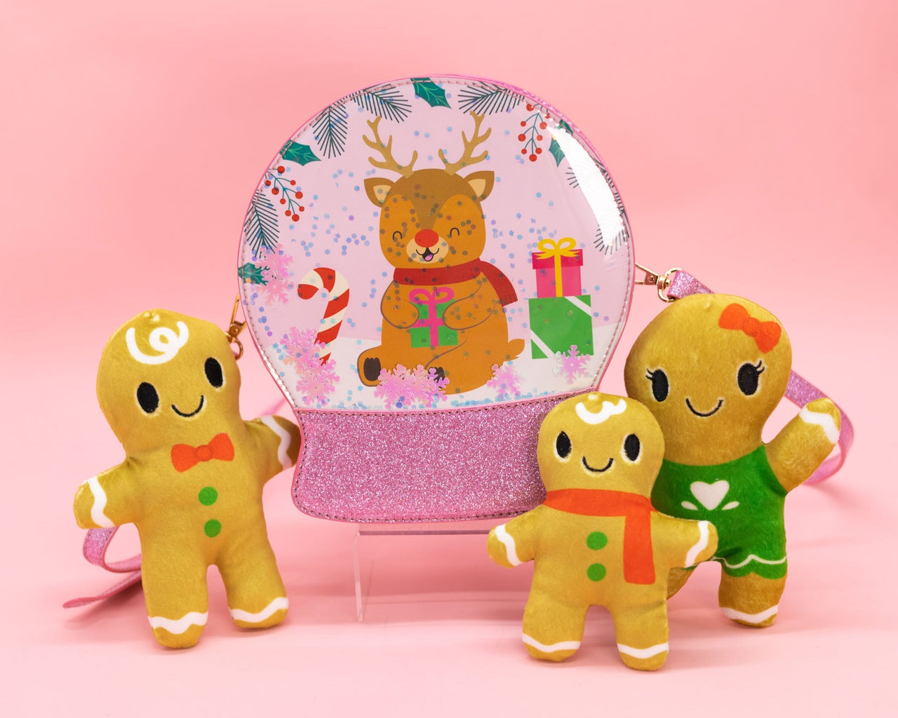 Snowglobe Handbag - Reindeer Cheer -