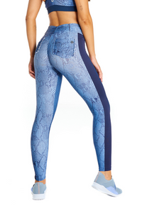 Thumbnail for Hellokini - Blue Jungle Leggings With Back Pockets - 1 COLOR -