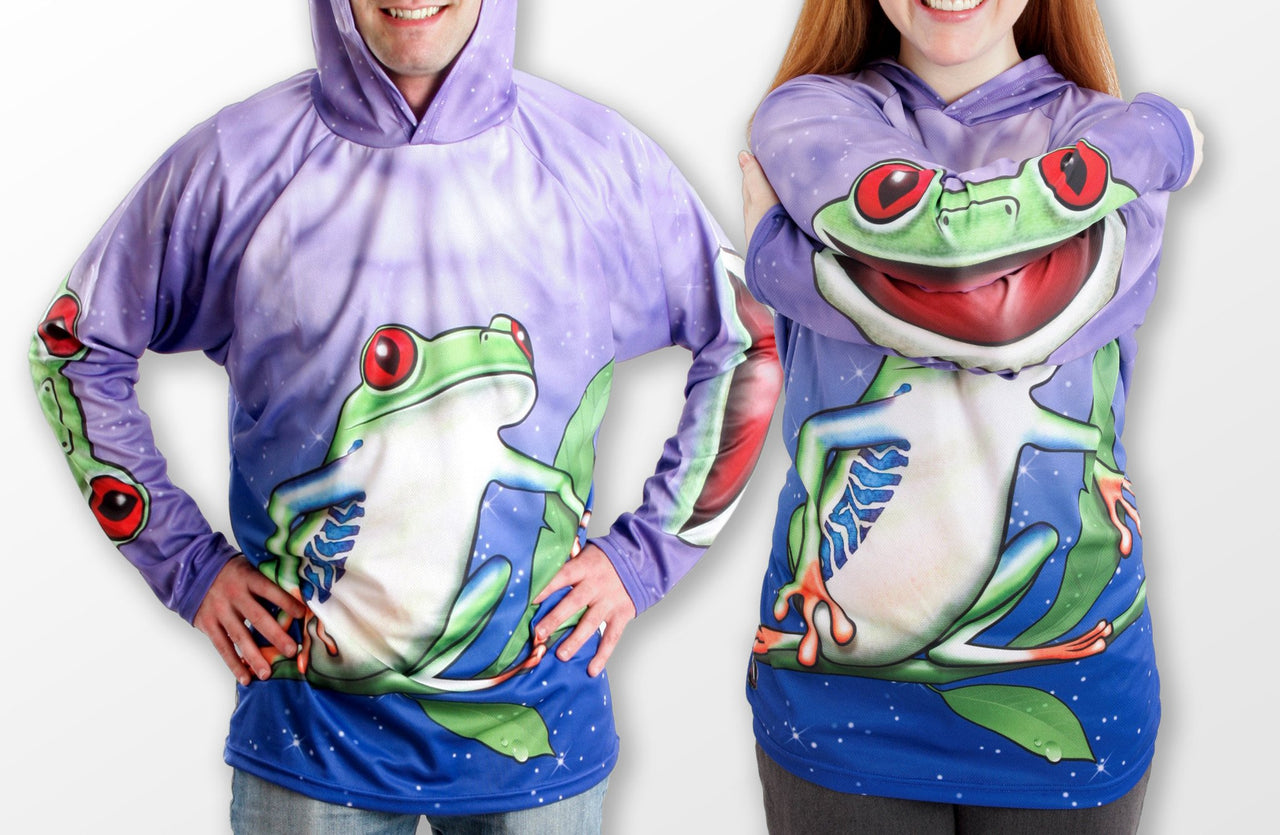 Mouthman - TREE FROG Hoodie Chomp Shirt - ADULT SIZES AVAILABLE! - 12 SIZES -