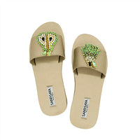 Thumbnail for SAND BY SAYA N.Y. - Pear- Waterproof Espadrille Slide Flats - 3 COLORS -