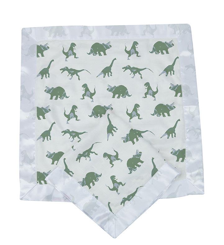 Newcastle - Granite Green Dinosaurs Cotton Newcastle Blankie -