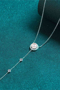 Thumbnail for Moissanite Rhodium-Plated Necklace