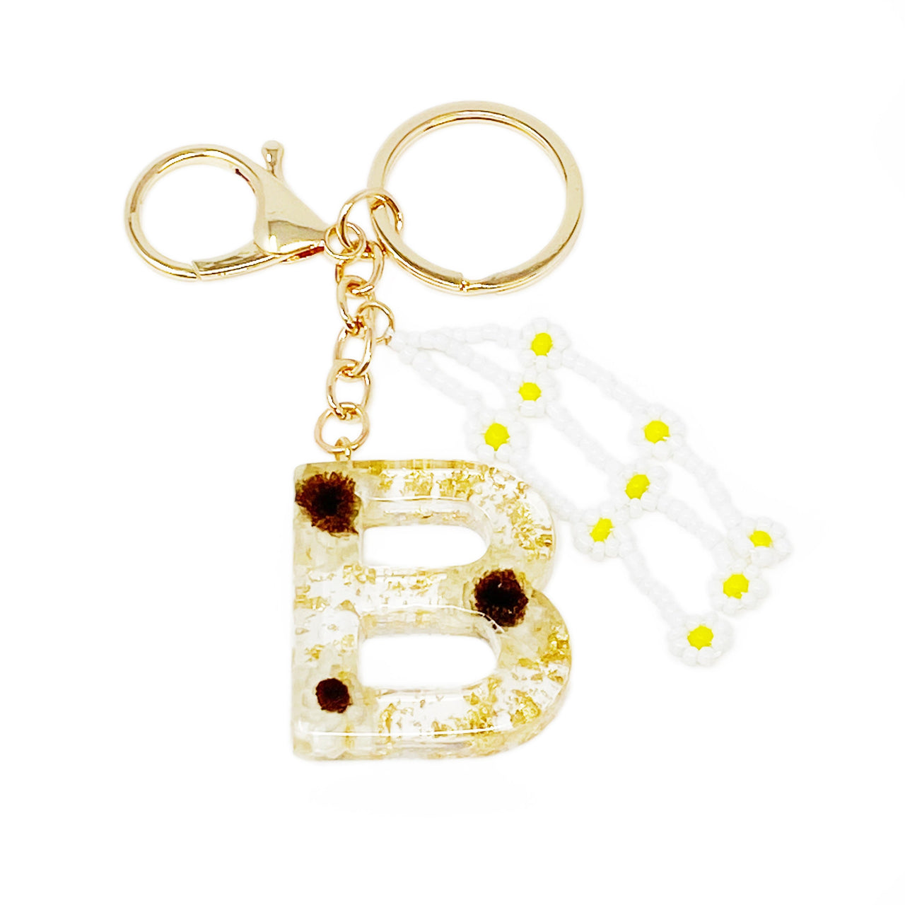 Ellison & Young - Baby Daisy Initial Key Chain - 20 LETTERS - FIND YOURS! -