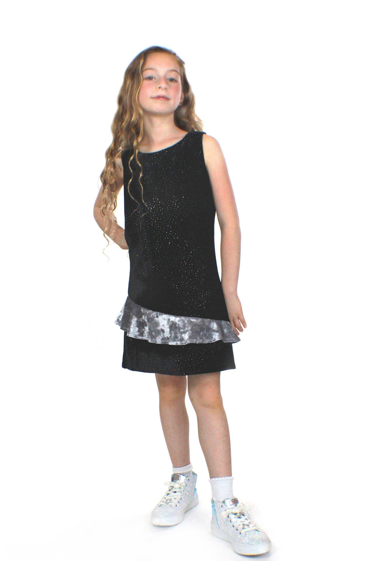 Stardust - Luna, Glitter Velvet Dress - 1 COLOR -