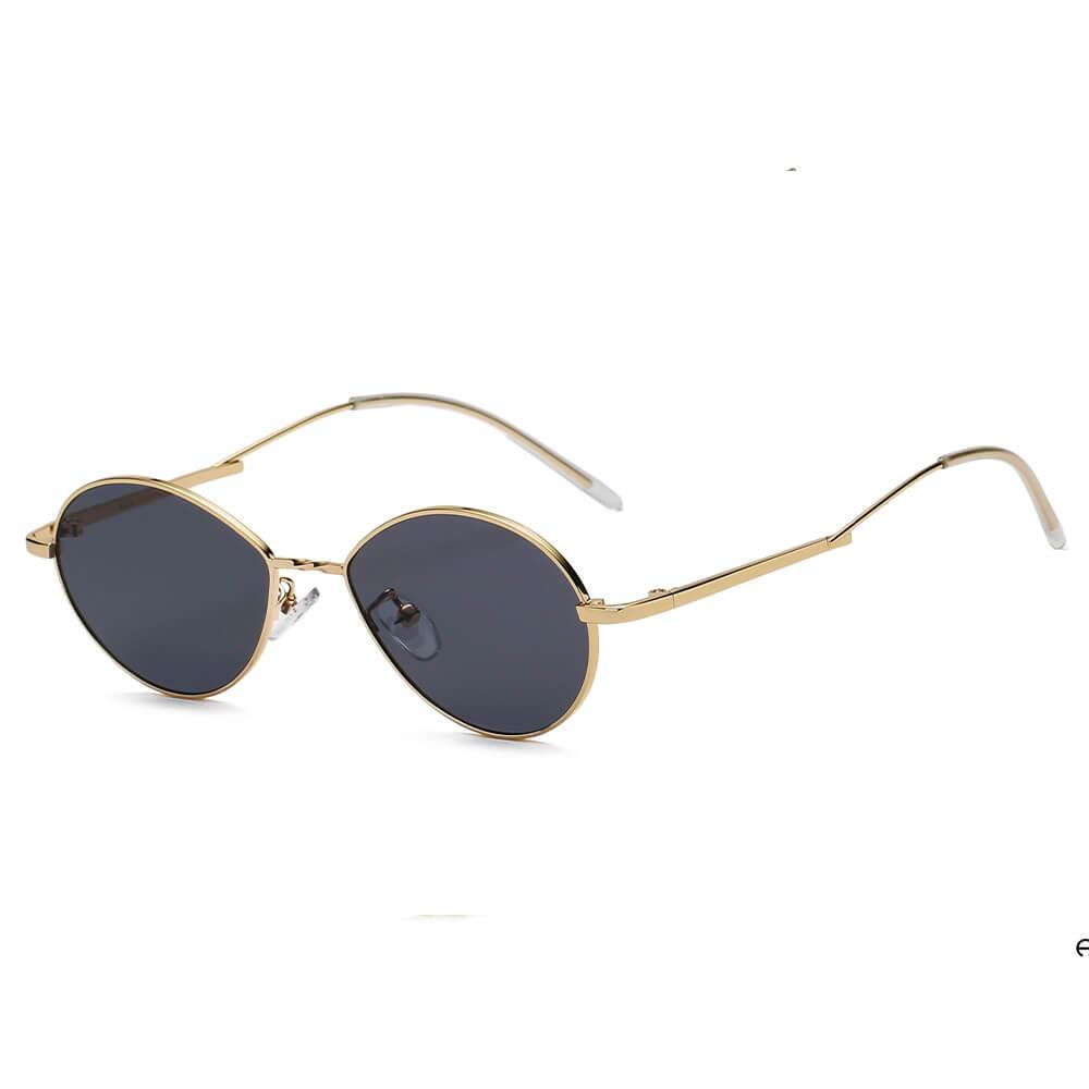 Hickory | S3009 - Small Retro Vintage Metal Round Sunglasses - 4 COLORS -