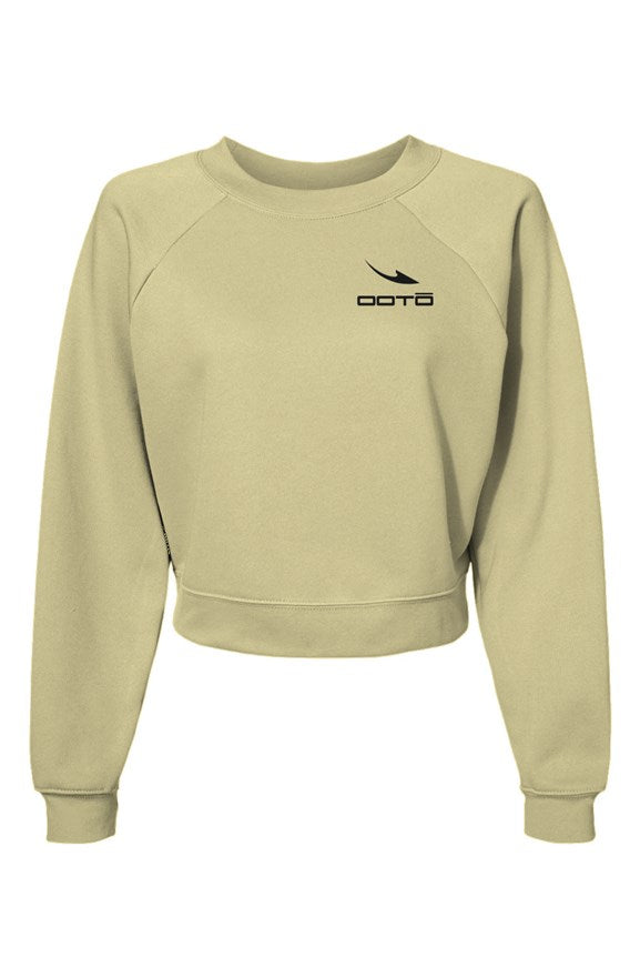 Womens Raglan Pullover Fleece Sweatshirt