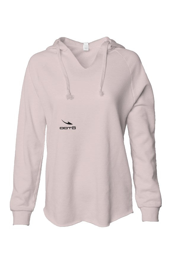 Womens Lightweight  Wash Hooded Sweatshirt