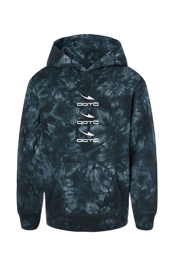 Youth Black Tie Dye Hoodie