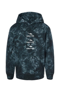 Thumbnail for Youth Black Tie Dye Hoodie