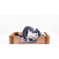 Thumbnail for Instachew -  Nakori Pet Bed With Rounded Edge Design, Removable Covers, and Pillow, Soft Bed for small Dogs & Cats - 1 COLOR -