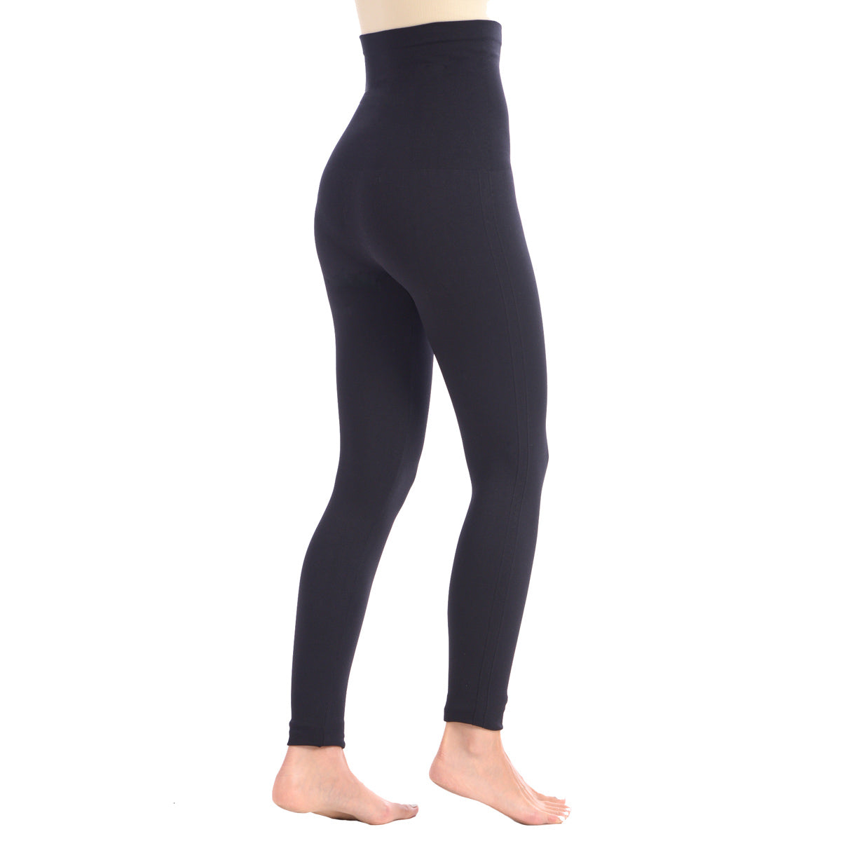 New Shaping Legging With Extra High 8" Waistband - Black -