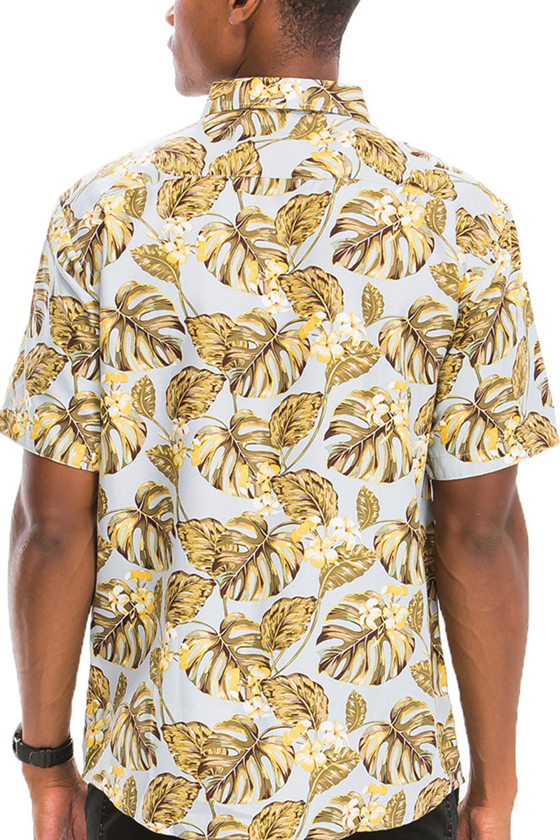 WEIV - Digital Print Hawaiian Short Sleeve Shirt -