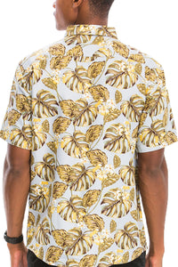 Thumbnail for WEIV - Digital Print Hawaiian Short Sleeve Shirt -