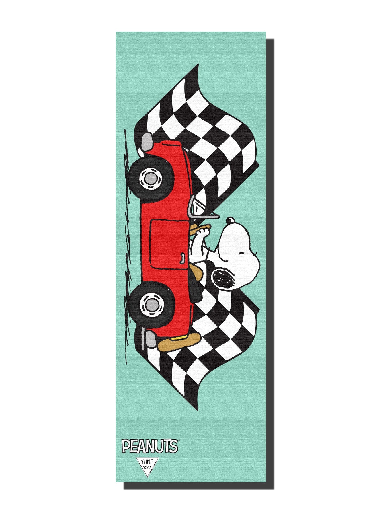 Ascend Yoga Mat Peanuts Snoopy Race Car Mat -