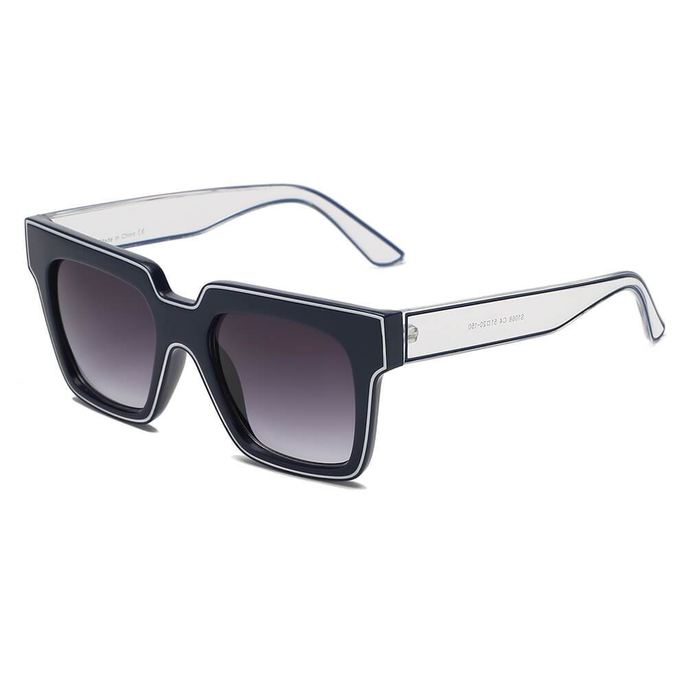 Camden | S1068 - Women Retro Square Oversize Sunglasses - 4  COLORS -