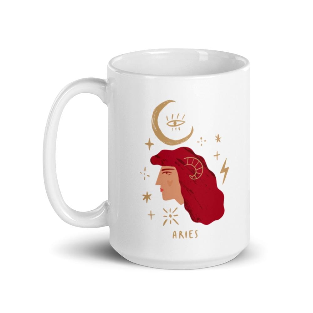 Aries Zodiac Girl Coffee Mug -