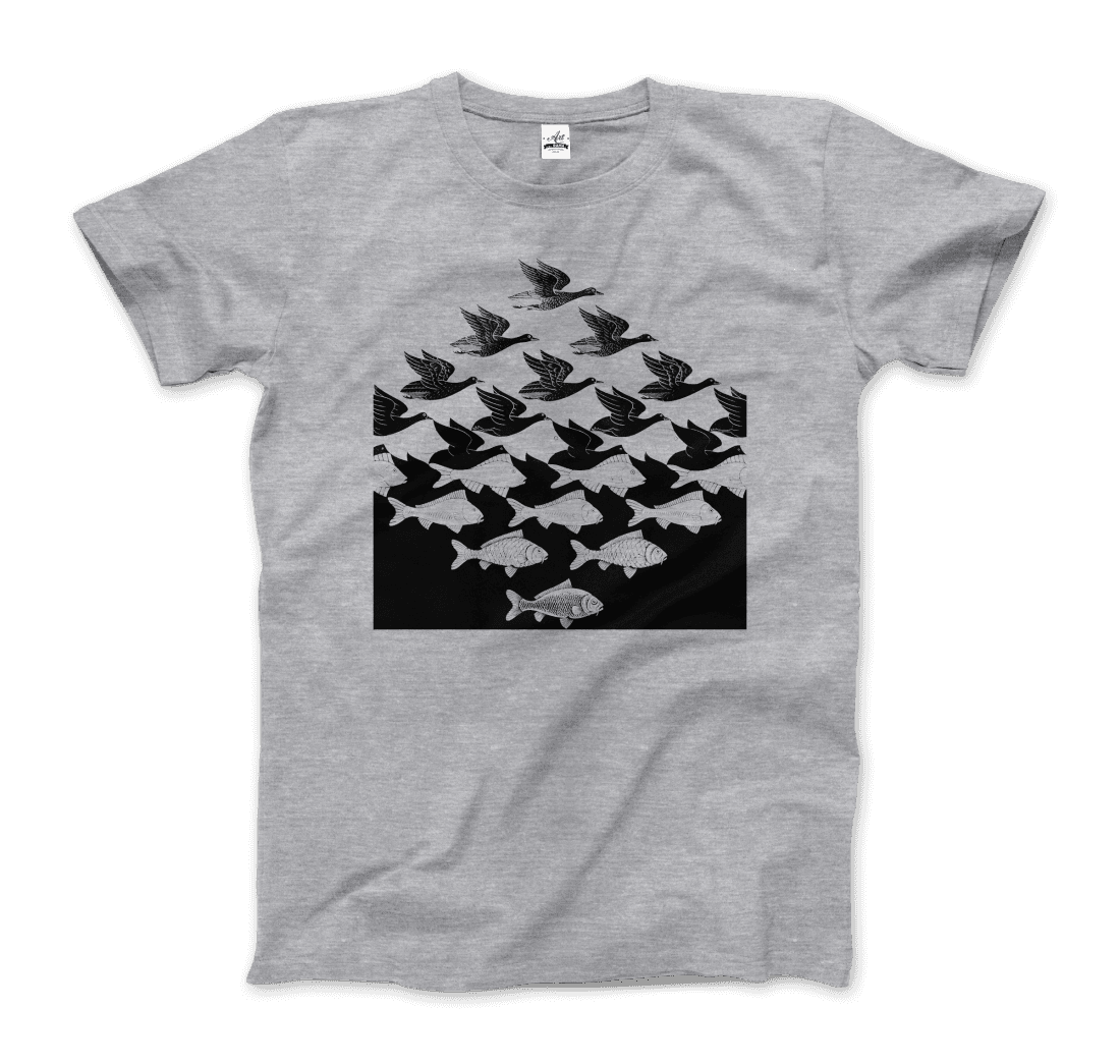 MC Escher Sky and Water I Art T-Shirt - 5 COLORS -