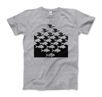 Thumbnail for MC Escher Sky and Water I Art T-Shirt - 5 COLORS -