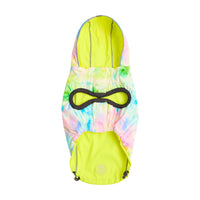 Thumbnail for Reversible Raincoat - Neon Yellow With Tie Dye - 9 SIZES -