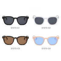 Thumbnail for Ivins | S1073 - Women Round Horn Rimmed Fashion Sunglasses - 4 COLORS -