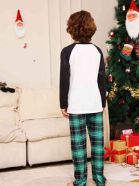 Thumbnail for KIDS Graphic Top and Plaid Pants Set - T -