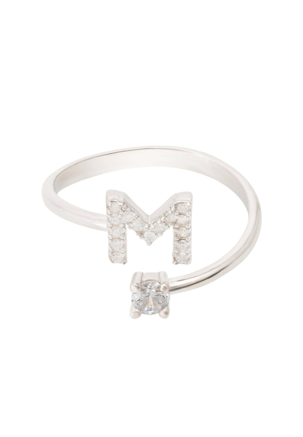 Initial Ring Silver M -