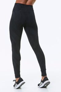 Thumbnail for Hellokini - Illusion Black Textured Leggings - 1 COLOR -