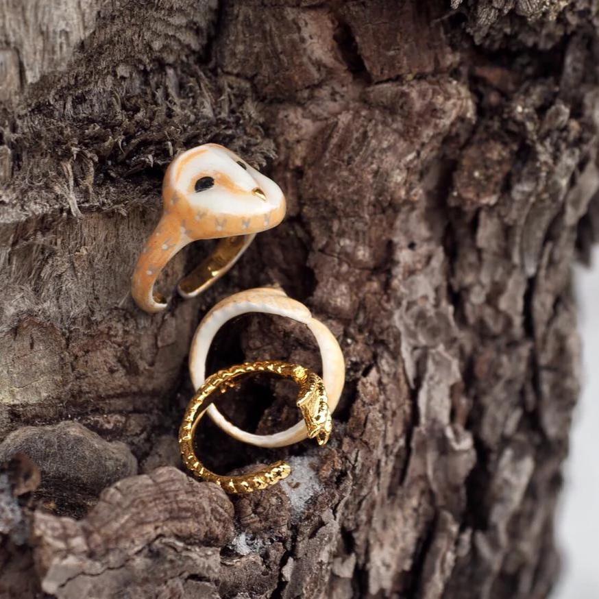 Mary Lou Store - ADJUSTABLE Owl Ring - 3 PCS. -