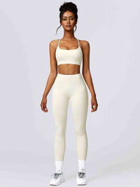 Thumbnail for Sport Bra and Leggings Set - 2 PCS. - T - 5 COLORS -