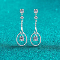 Thumbnail for 1 Carat Moissanite 925 Sterling Silver Drop Earrings