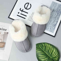 Thumbnail for Faux Suede Center Seam Slippers - T - 5 COLORS -