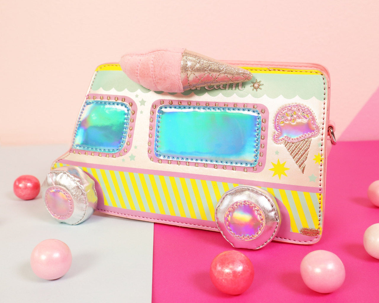 Let's Scream for Ice Cream Truck Handbag -