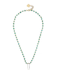 Thumbnail for Gena Myint - Amazonite With White Topaz Necklace -