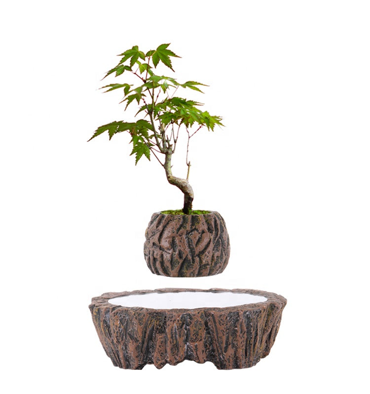 Concrete Creative Plant Pot - Succulent Flower Pot - Magnetic Levitation  - [5-10 DAY DELIVERY] -