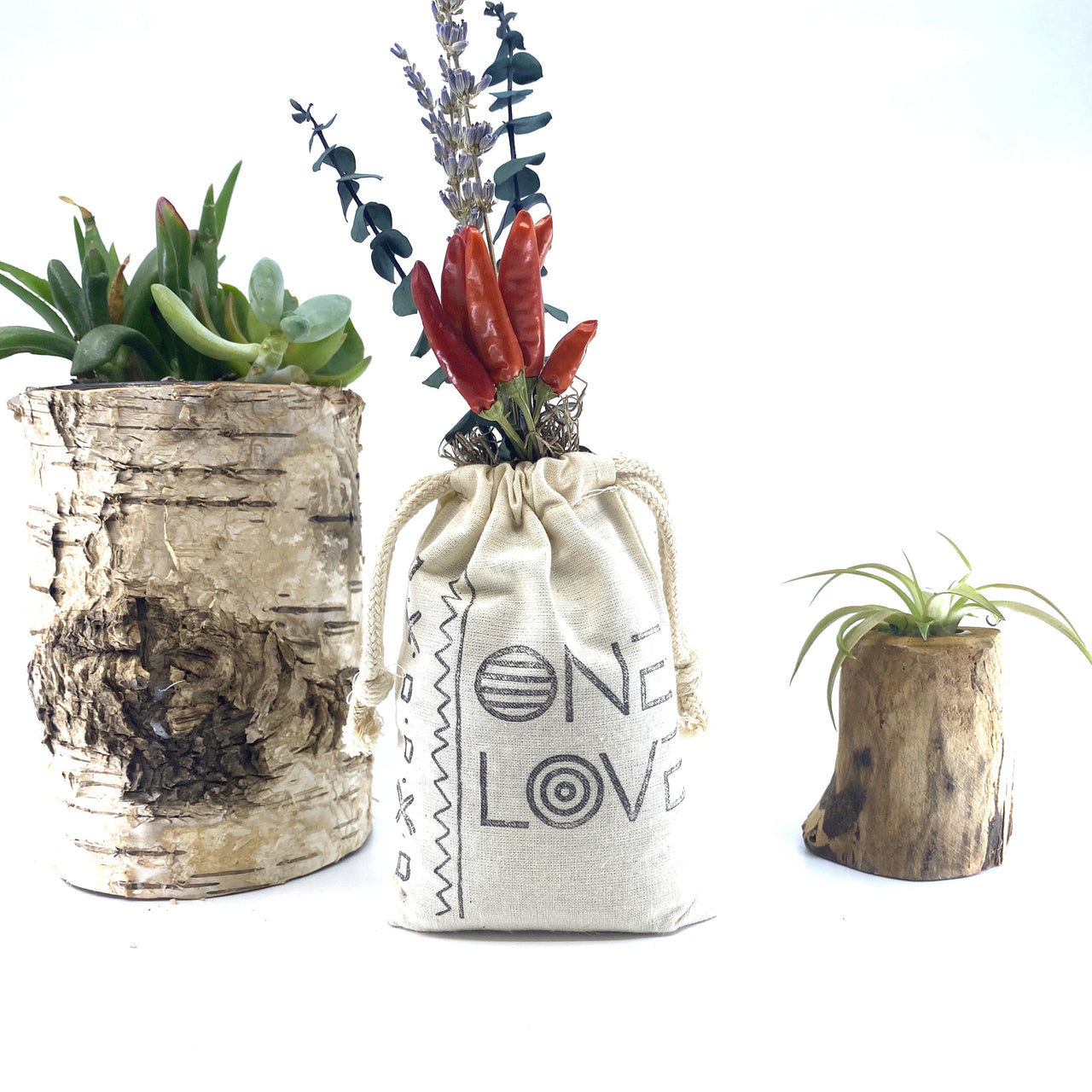 Sunsum - Sack of Flowers, One Love, Organic, Dried Flower Bouquet - 5 TYPES -