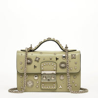 Thumbnail for The Hollywood Leather Crossbody Bag Sage Green -