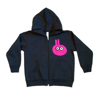 Thumbnail for Kids Black Hoodie - Bunny Monster - Mi Cielo X Matthew Langille - 1 COLOR -