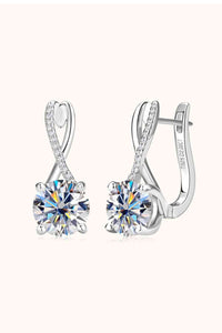 Thumbnail for 4 Carat Moissanite 925 Sterling Silver Earrings